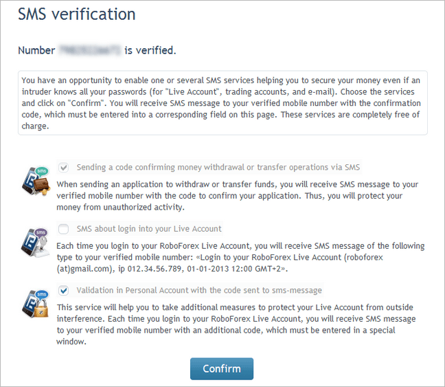 Take control over your Live Account