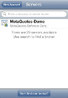iPhone/iPad MetaTrader4: Server selection